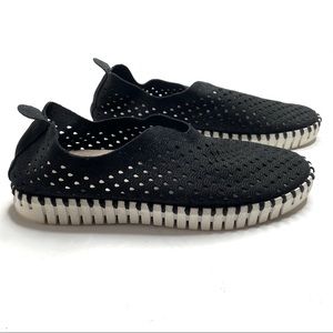 Ilse Jacobsen Tulip Perforated 139 Sneakers Black